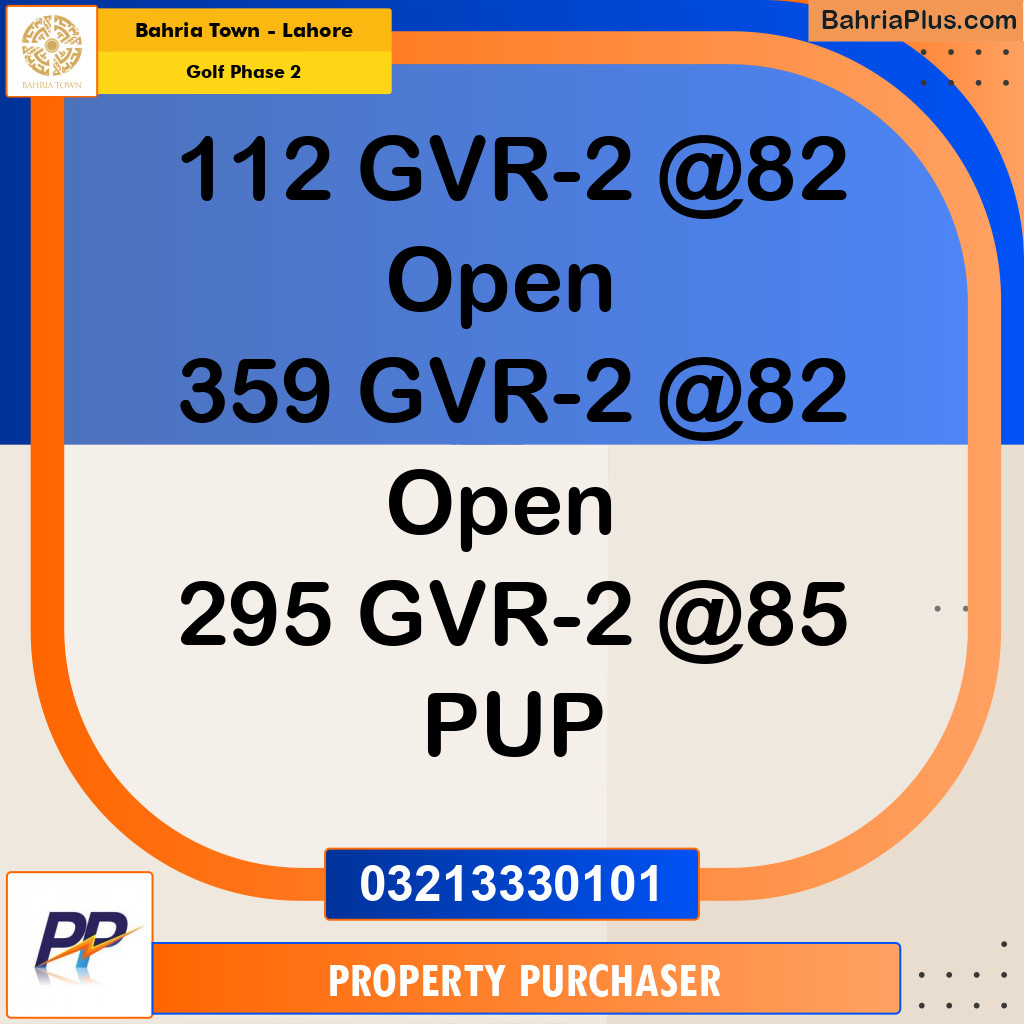 10 Marla Residential Plot for Sale in Golf Phase 2 -  Bahria Town, Lahore - (BP-314328)