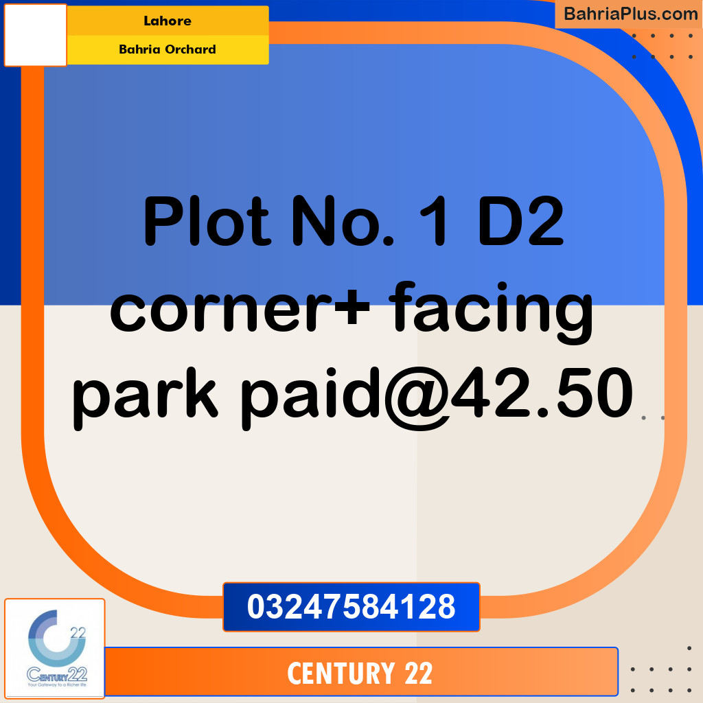 5 Marla Residential Plot for Sale in Bahria Orchard, Lahore - (BP-314397)