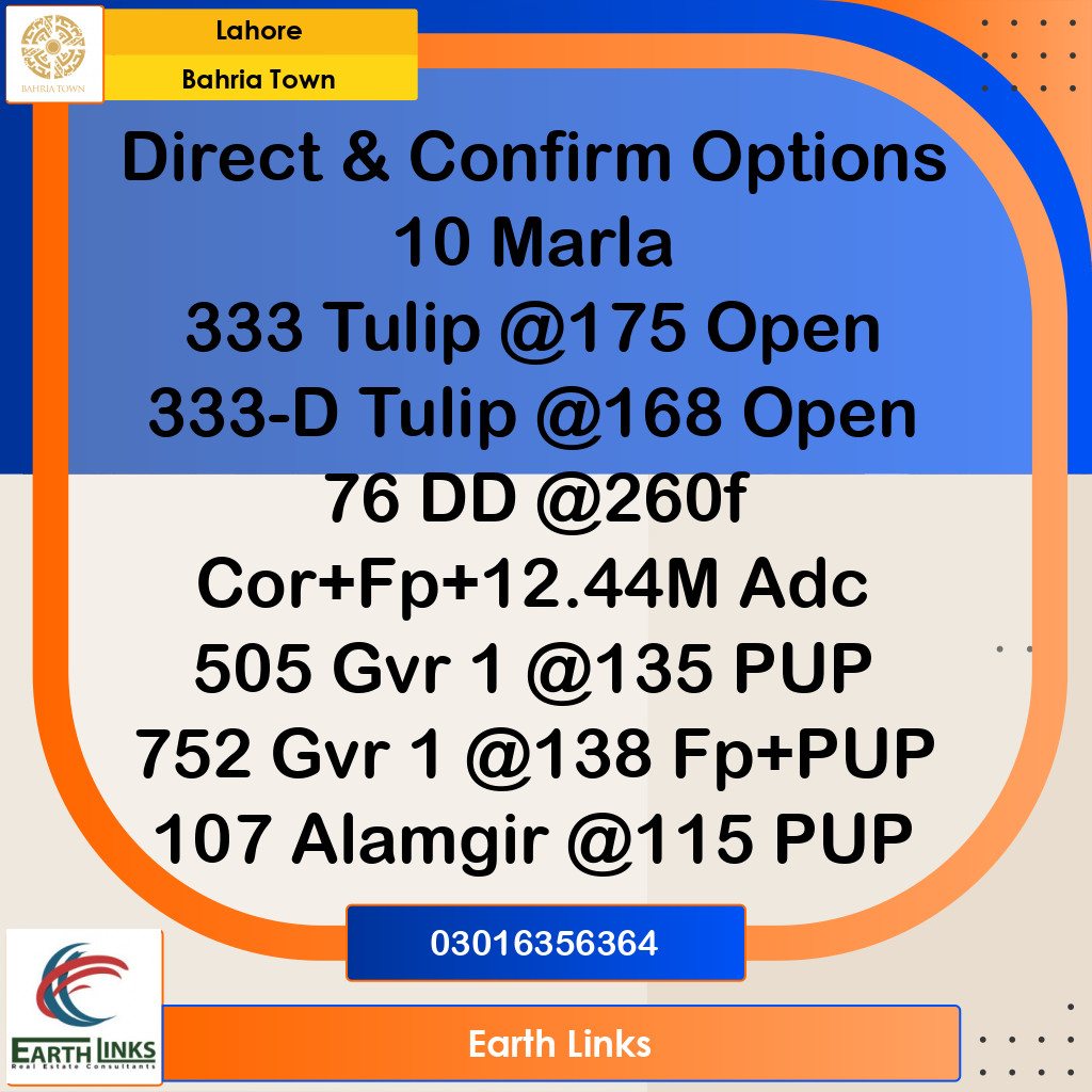 10 Marla Residential Plot for Sale in Bahria Town, Lahore - (BP-314420)