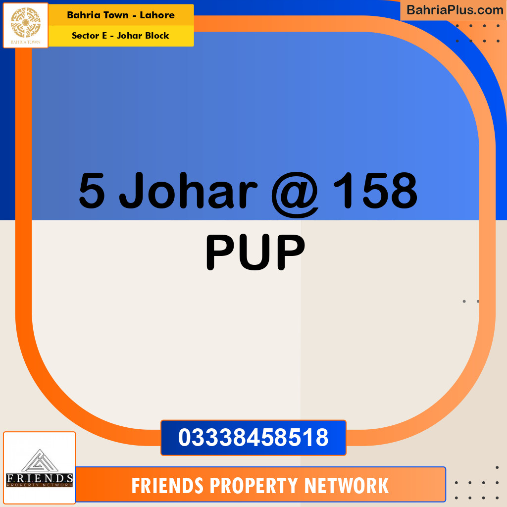 10 Marla Residential Plot for Sale in Sector E - Johar Block -  Bahria Town, Lahore - (BP-314436)