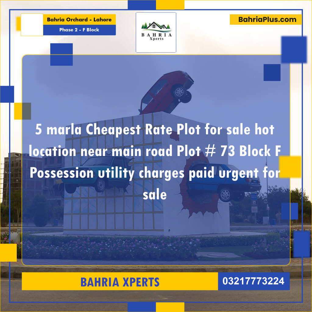 5 Marla Residential Plot for Sale in Phase 2 - F Block -  Bahria Orchard, Lahore - (BP-314833)