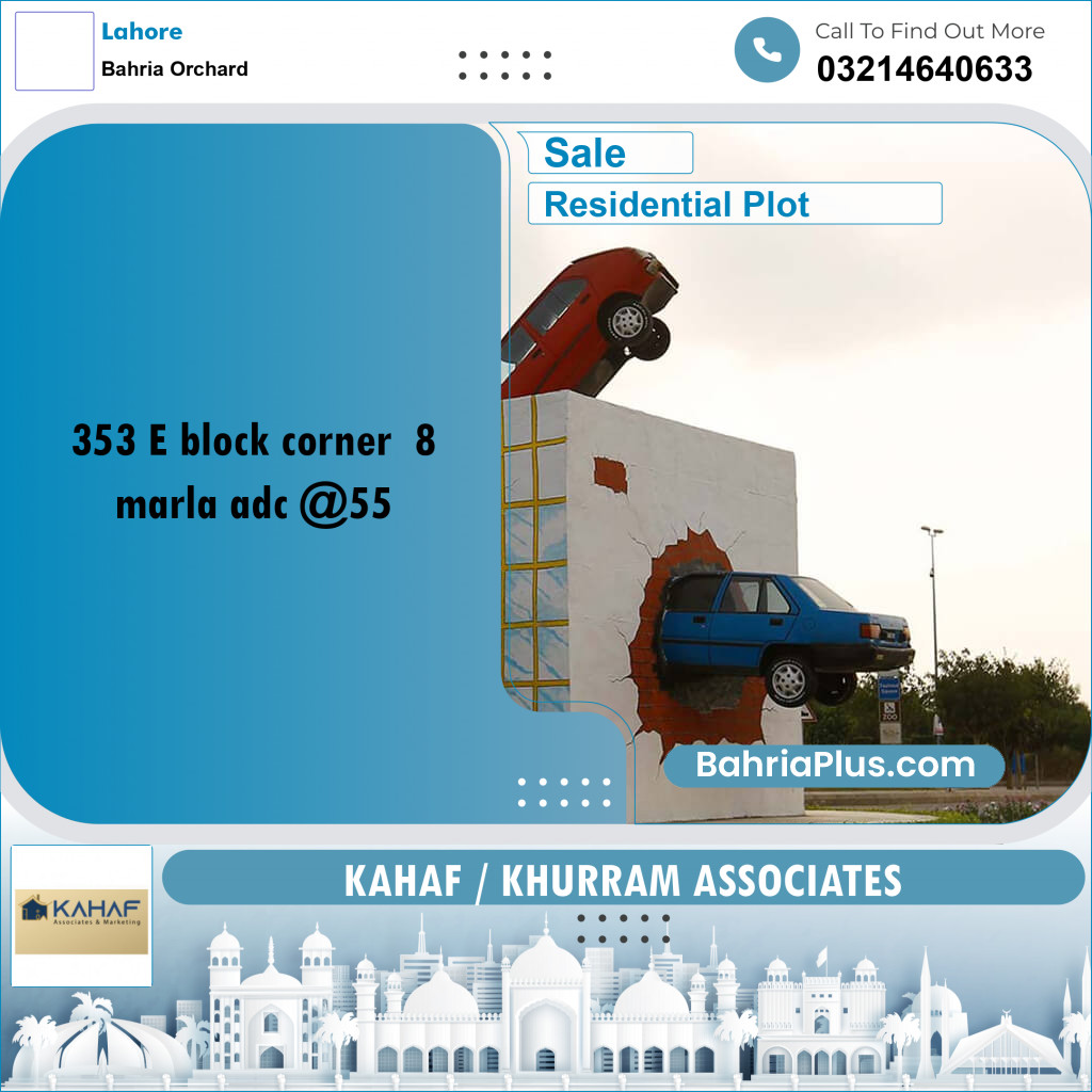 Residential Plot for Sale in Bahria Orchard, Lahore - (BP-314865)
