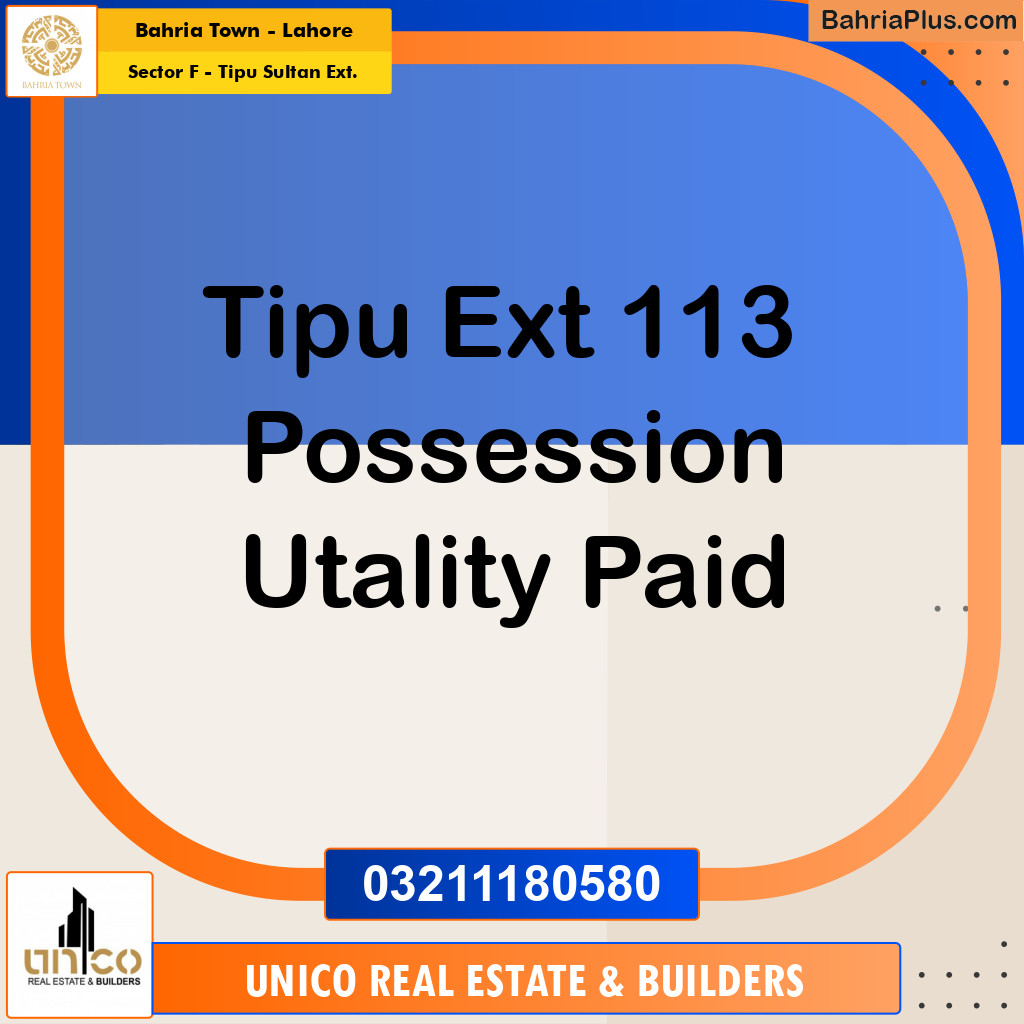 5 Marla Residential Plot for Sale in Sector F - Tipu Sultan Ext. -  Bahria Town, Lahore - (BP-314947)