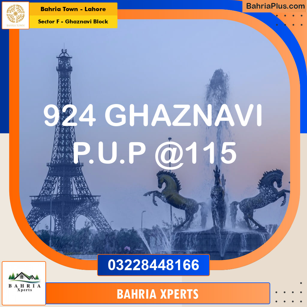 10 Marla Residential Plot for Sale in Sector F - Ghaznavi Block -  Bahria Town, Lahore - (BP-315543)