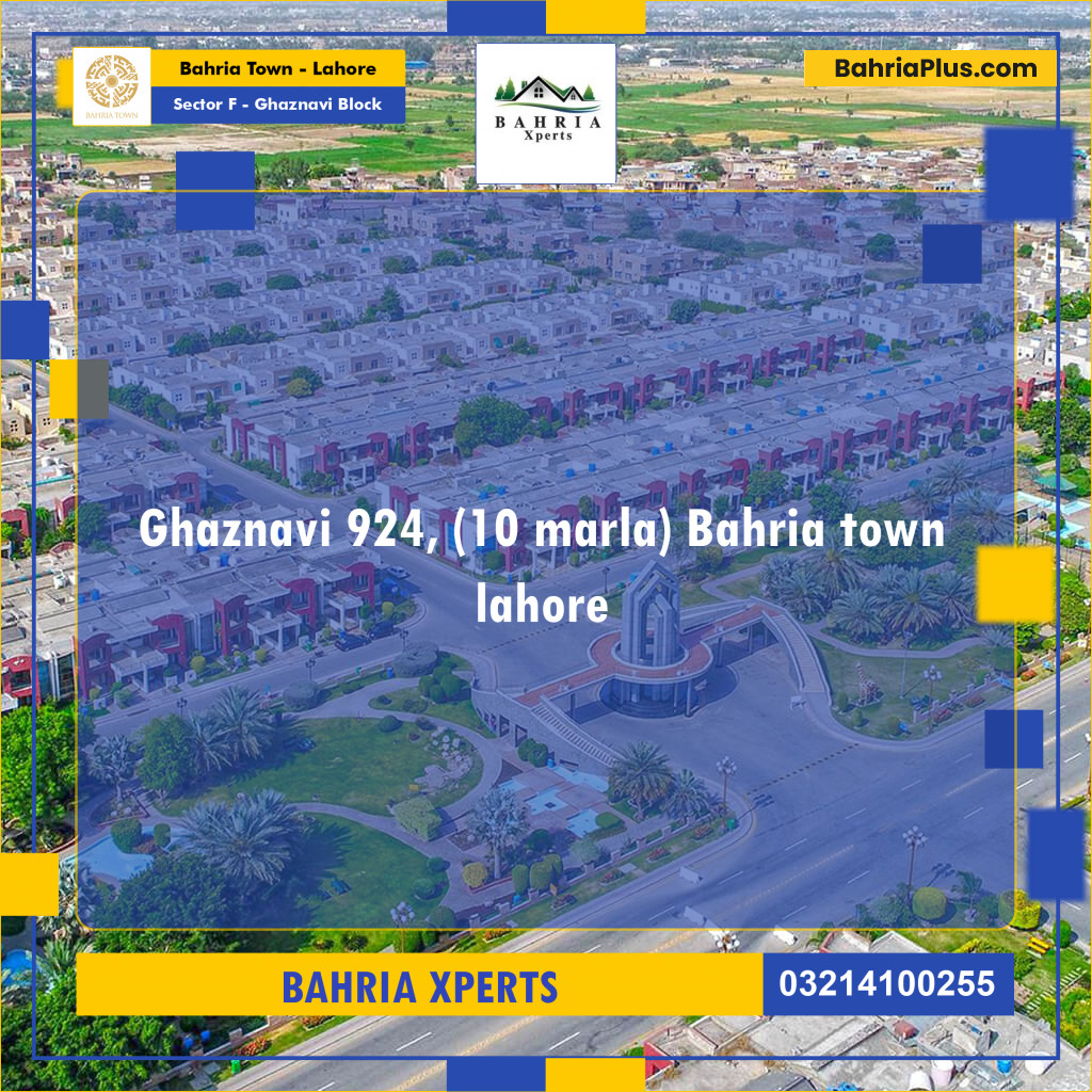 10 Marla Residential Plot for Sale in Sector F - Ghaznavi Block -  Bahria Town, Lahore - (BP-315558)
