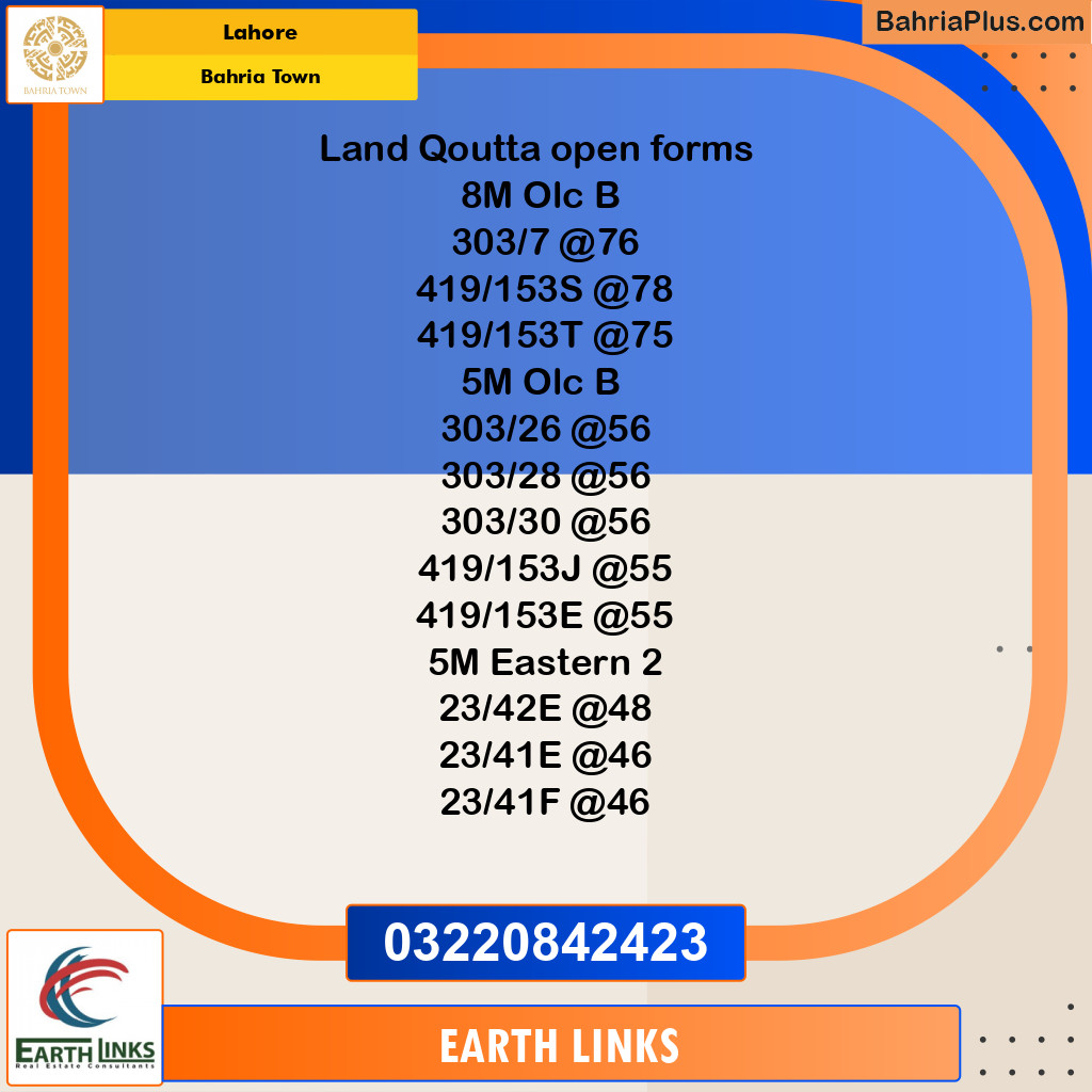 Residential Plot for Sale in Bahria Town, Lahore - (BP-315820)