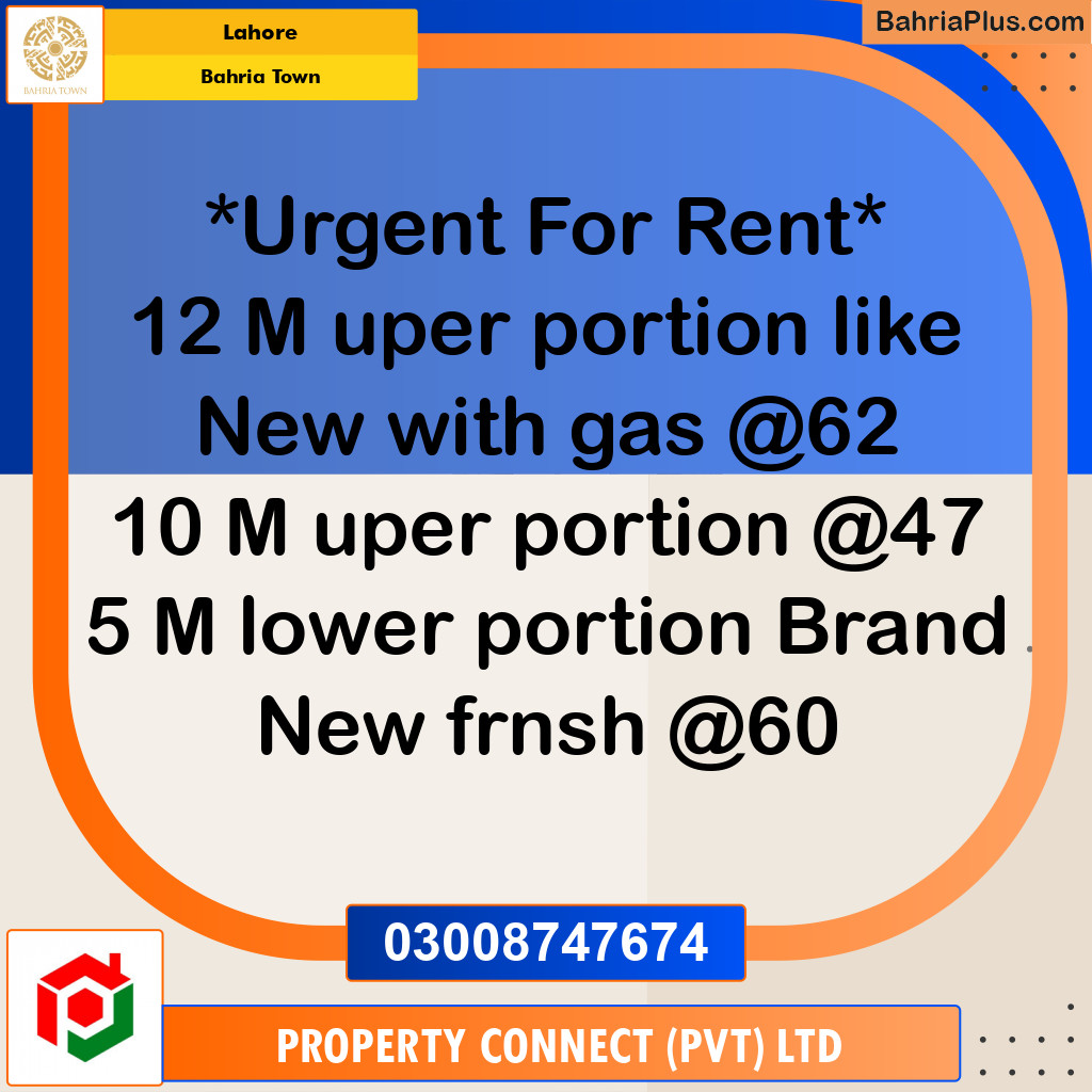 Residential House for Rent in Bahria Town, Lahore - (BP-315885)