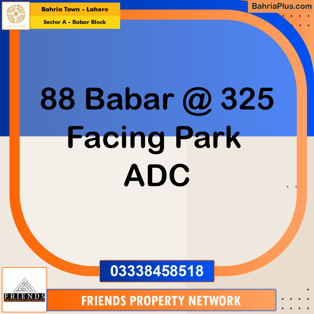 20 Marla Residential Plot for Sale in Sector A - Babar Block -  Bahria Town, Lahore - (BP-315934)