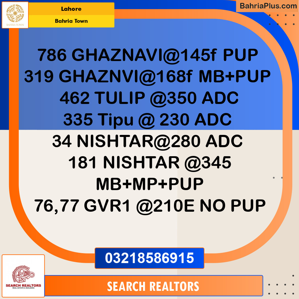 Residential Plot for Sale in Bahria Town, Lahore - (BP-315999)