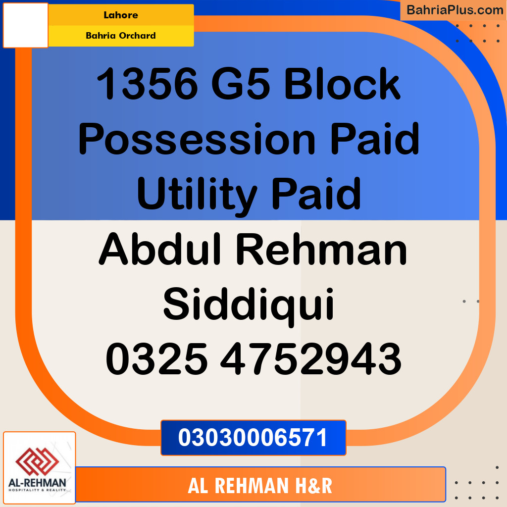 10 Marla Residential Plot for Sale in Bahria Orchard, Lahore - (BP-316151)