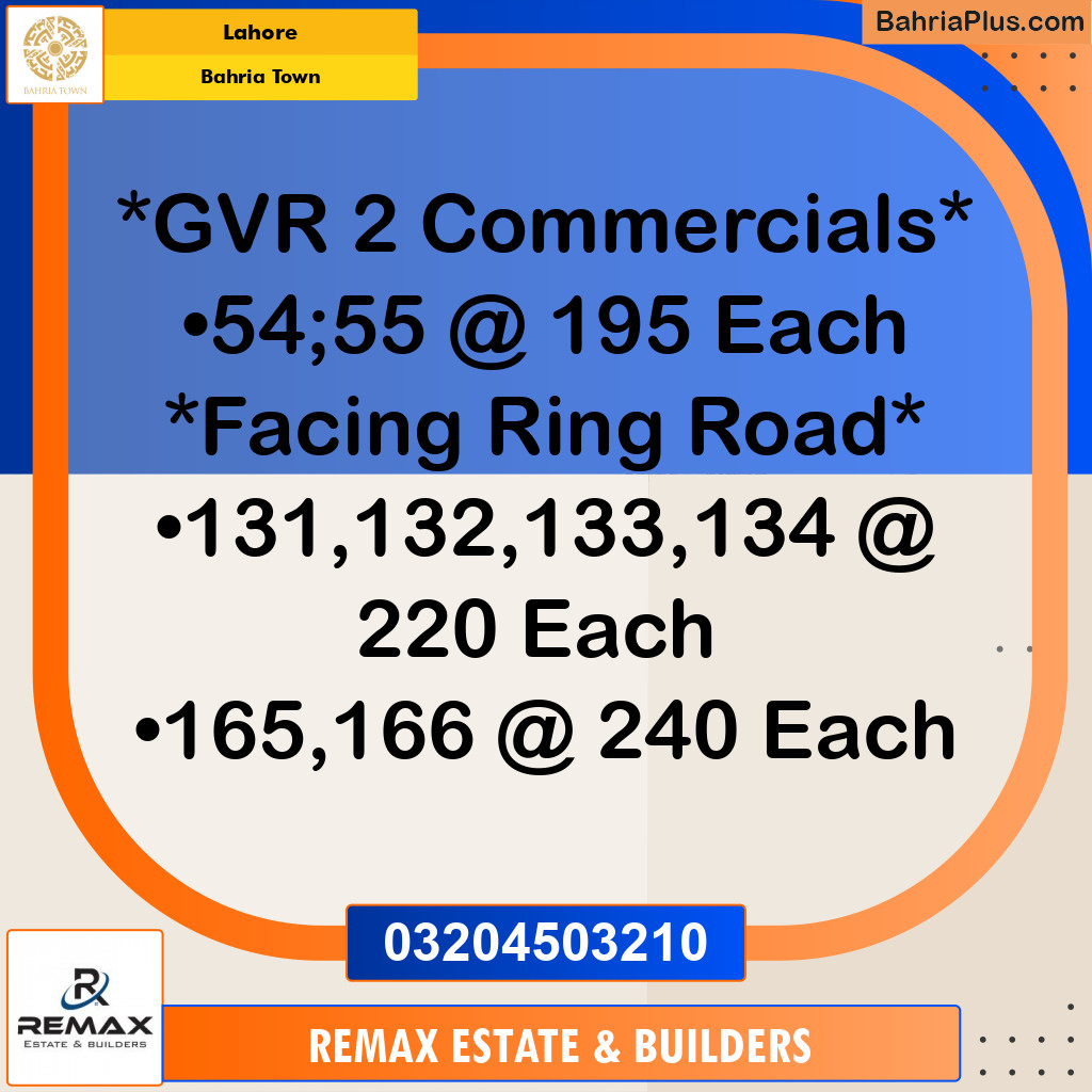 5 Marla Commercial Plot for Sale in Bahria Town, Lahore - (BP-316206)