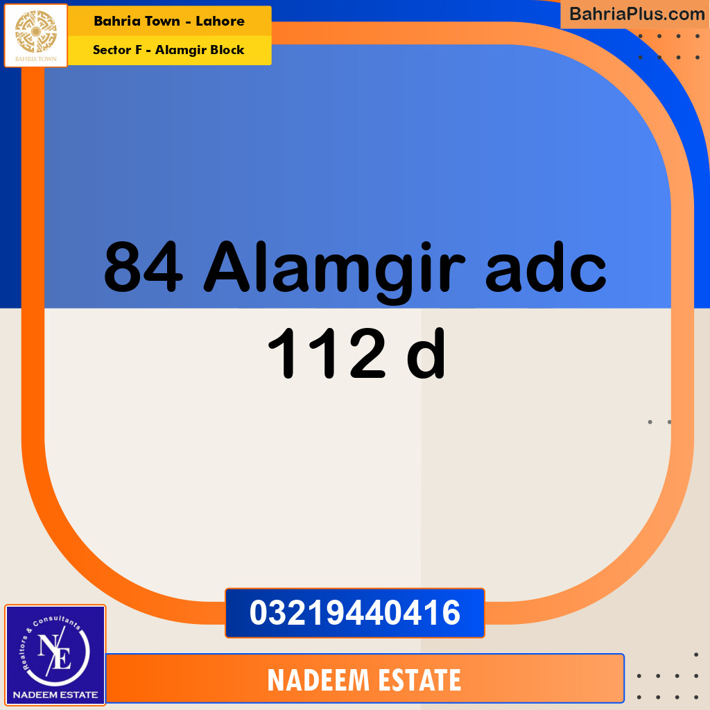 Residential Plot for Sale in Sector F - Alamgir Block -  Bahria Town, Lahore - (BP-316729)