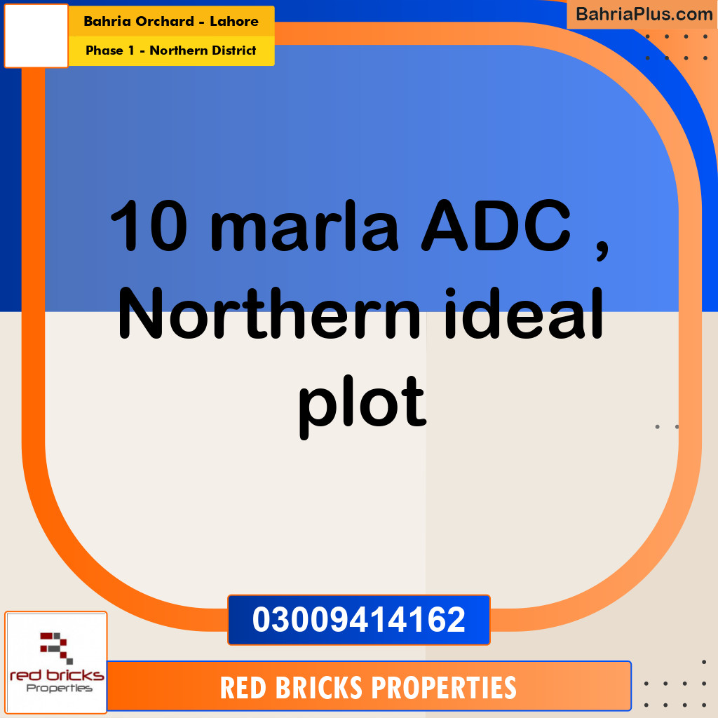 10 Marla Residential Plot for Sale in Phase 1 - Northern District -  Bahria Orchard, Lahore - (BP-316863)