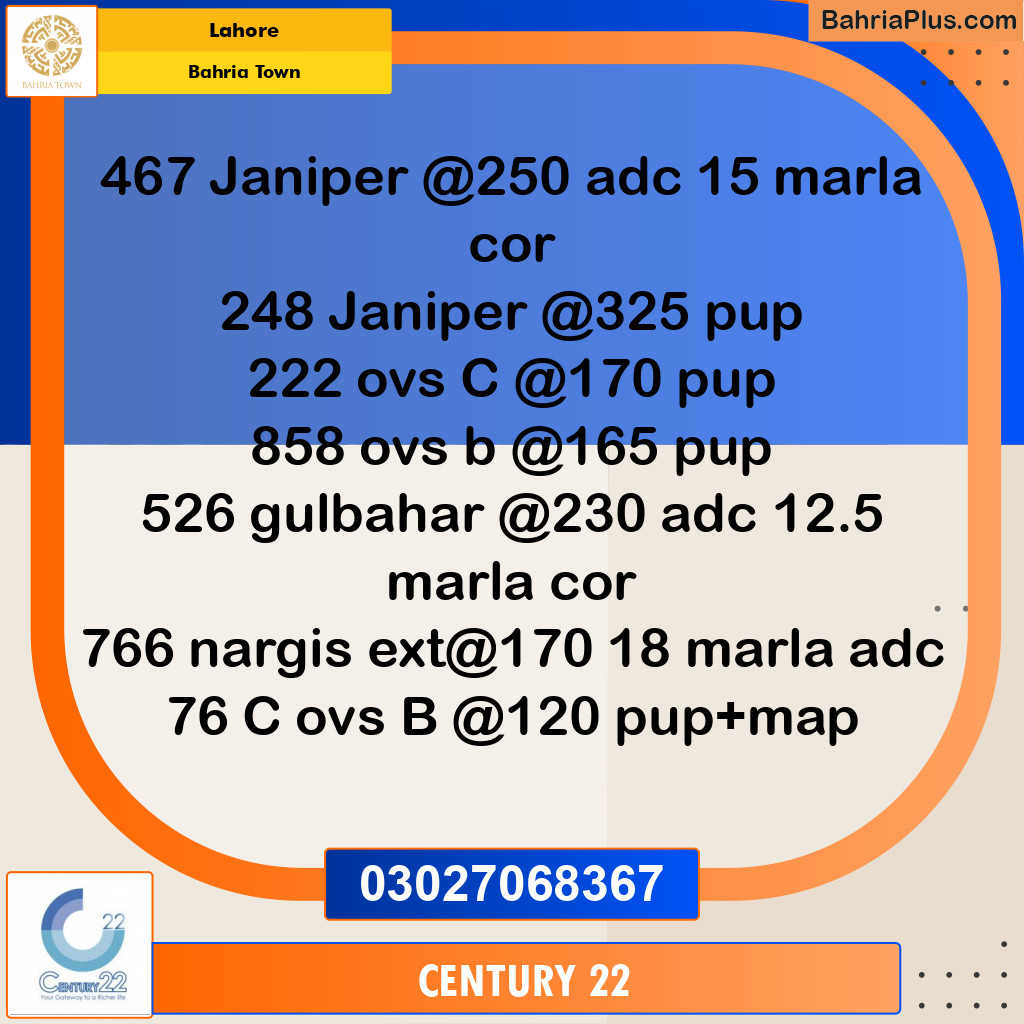 Residential Plot for Sale in Bahria Town, Lahore - (BP-316891)