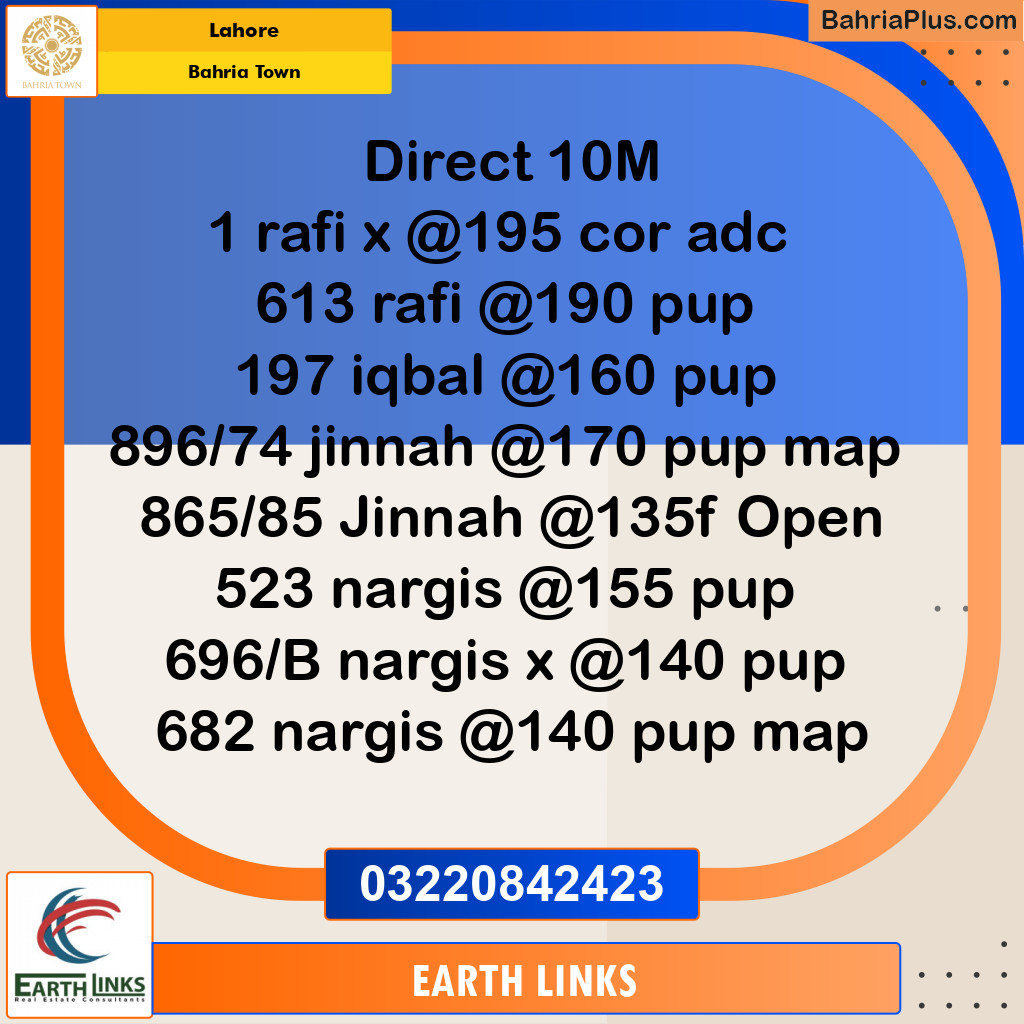 Residential Plot for Sale in Bahria Town, Lahore - (BP-317178)