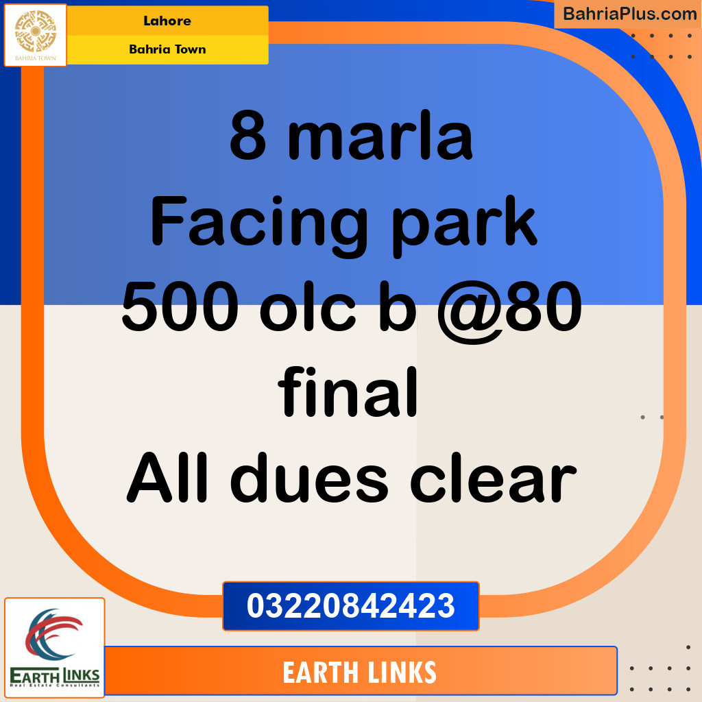 Residential Plot for Sale in Bahria Town, Lahore - (BP-317249)