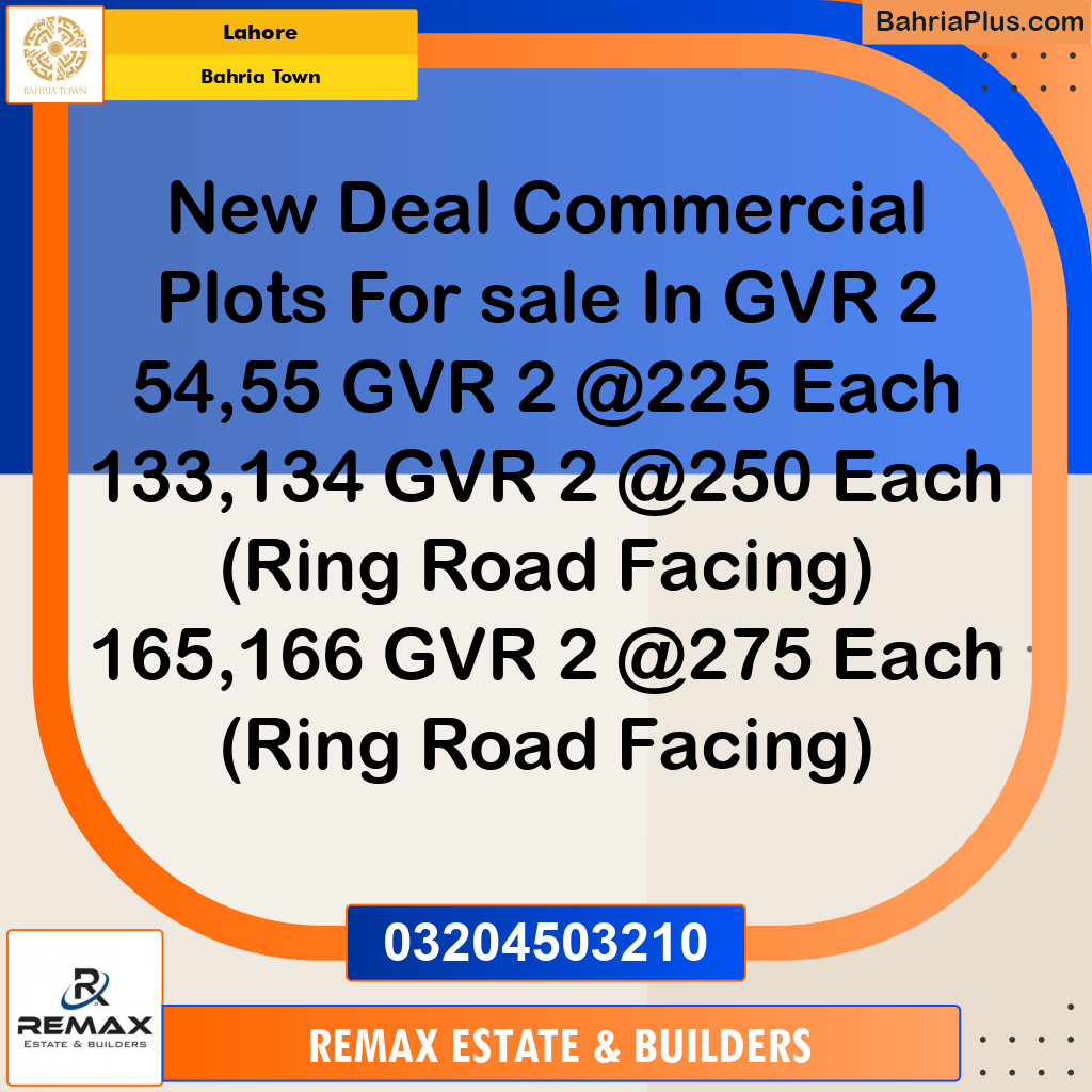 5 Marla Commercial Plot for Sale in Bahria Town, Lahore - (BP-317356)