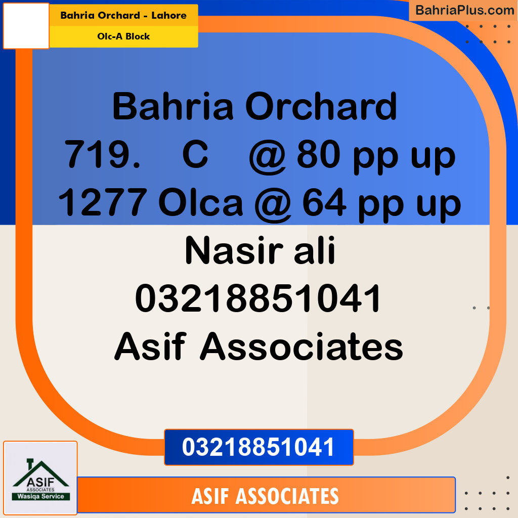 5 Marla Residential Plot for Sale in OLC-A Block -  Bahria Orchard, Lahore - (BP-317402)