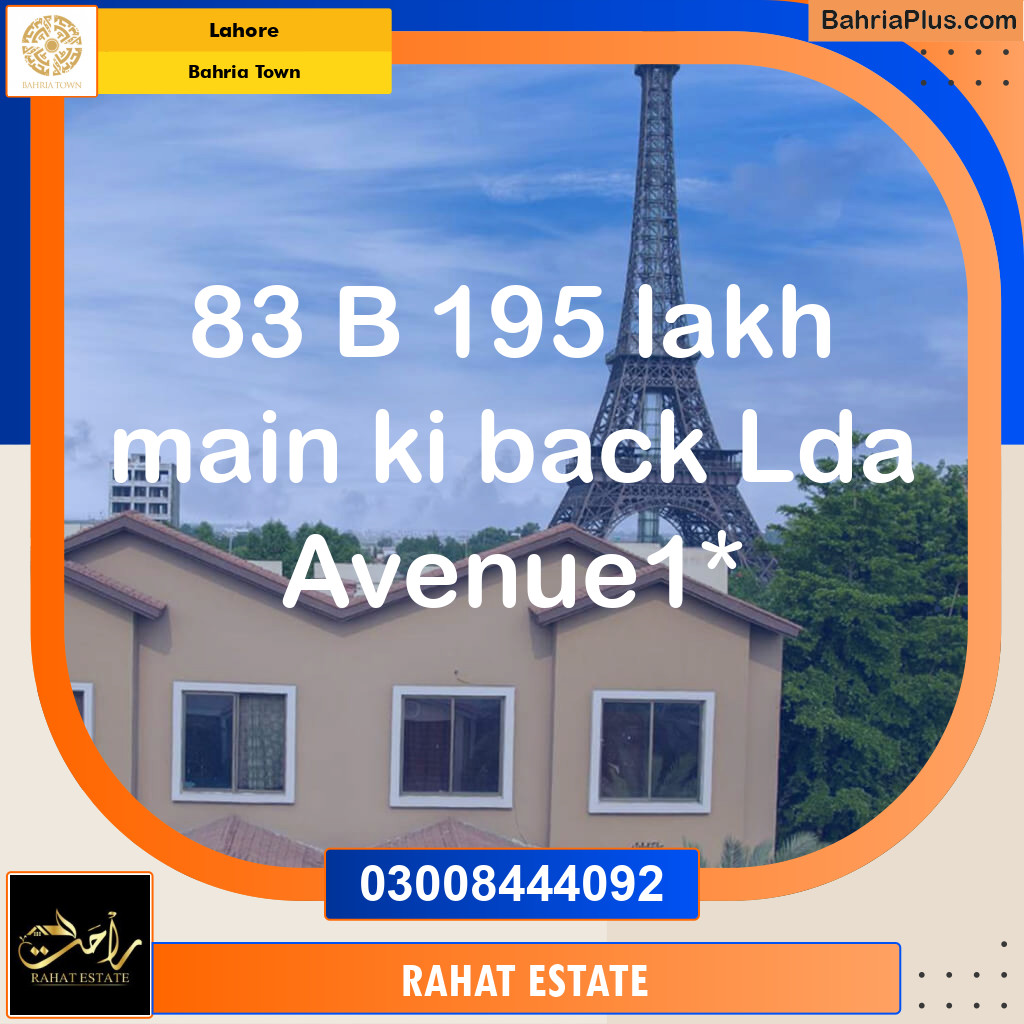20 Marla Residential Plot for Sale in Bahria Town, Lahore - (BP-317528)