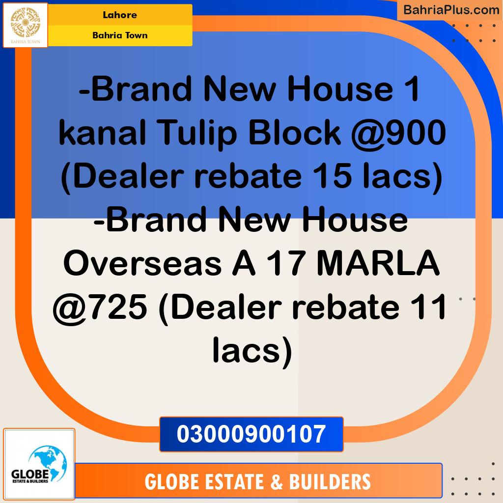 Residential Plot for Sale in Bahria Town, Lahore - (BP-317541)