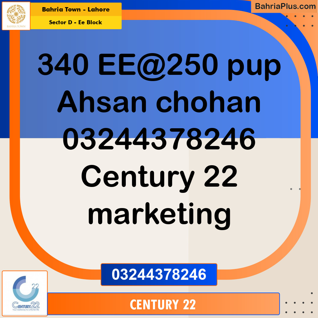 1 Kanal Residential Plot for Sale in Sector D - EE Block -  Bahria Town, Lahore - (BP-317657)