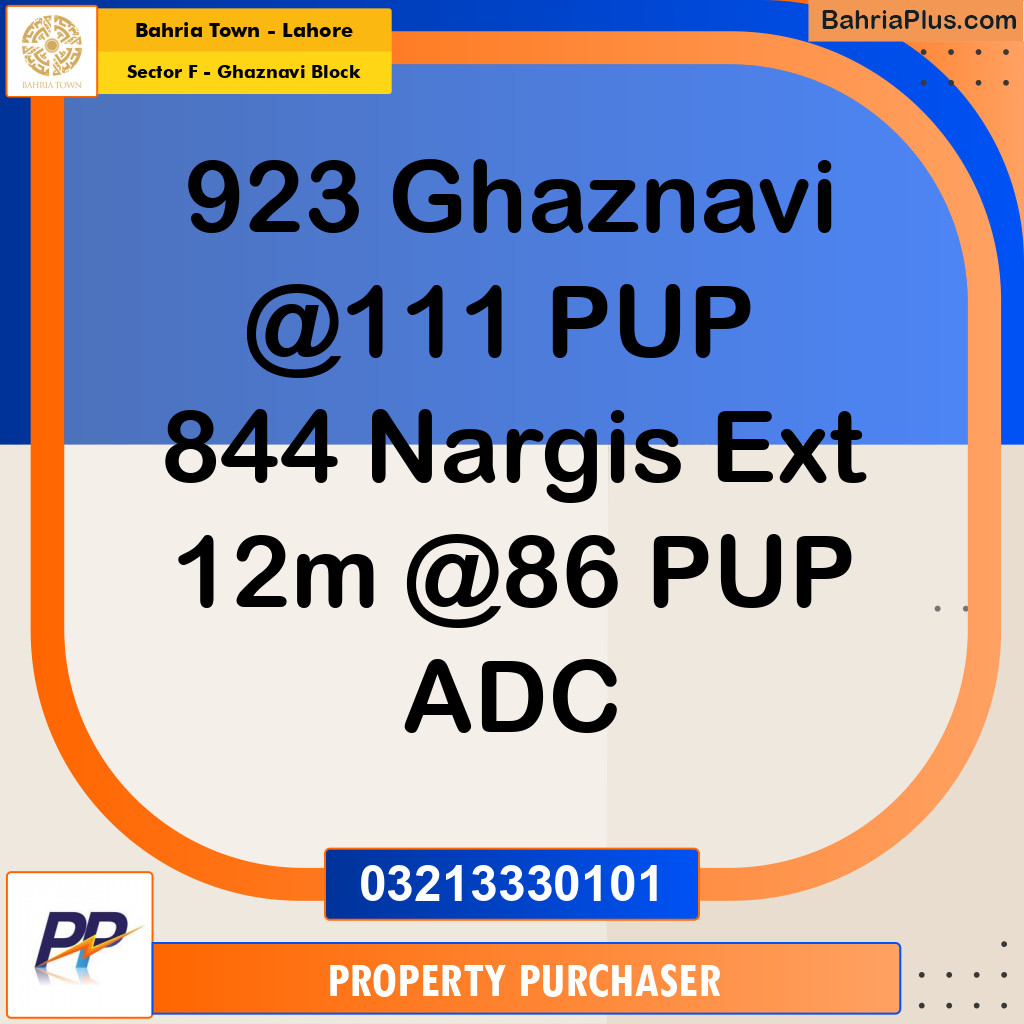 10 Marla Residential Plot for Sale in Sector F - Ghaznavi Block -  Bahria Town, Lahore - (BP-317697)