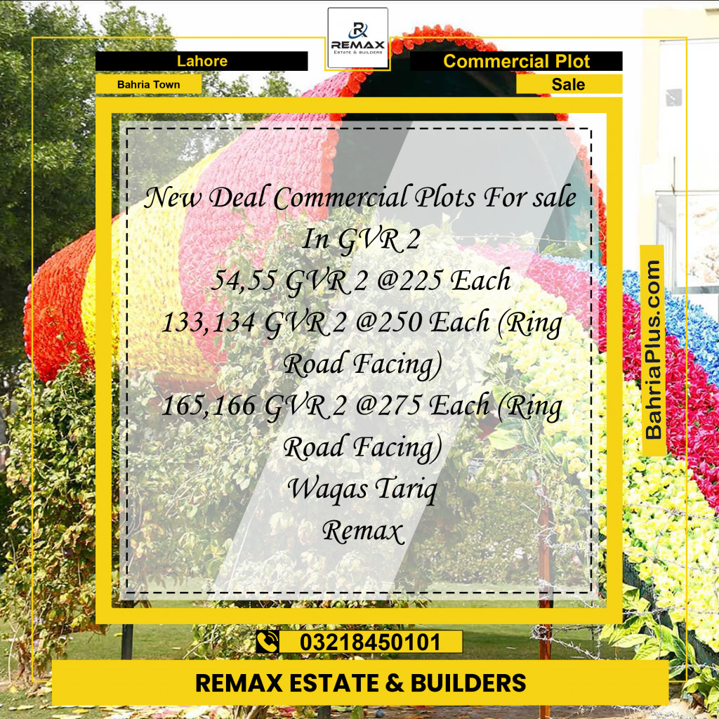 5 Marla Commercial Plot for Sale in Bahria Town, Lahore - (BP-317940)