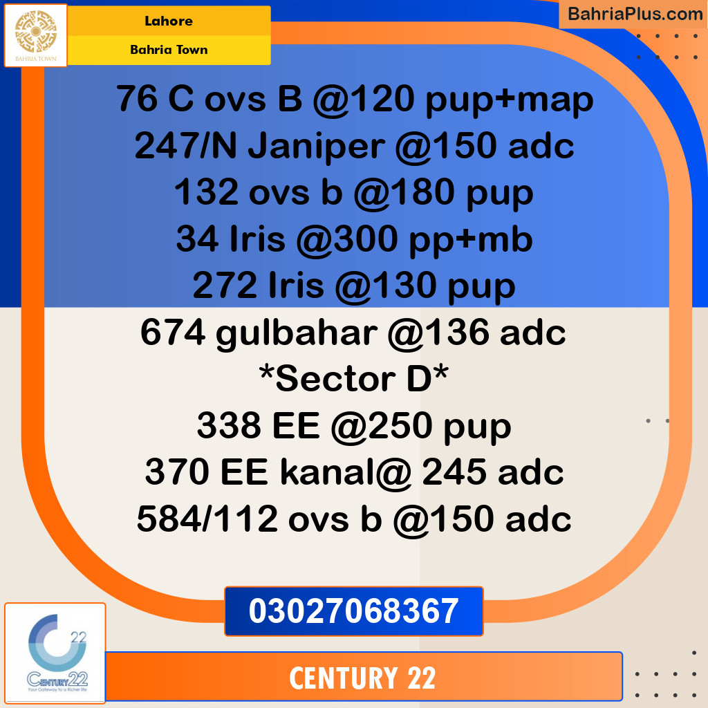 Residential Plot for Sale in Bahria Town, Lahore - (BP-317950)