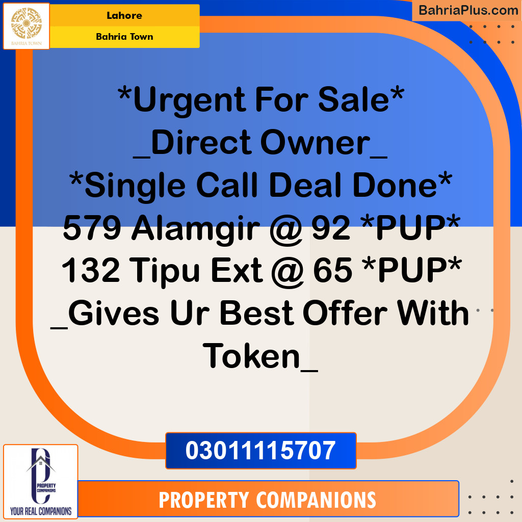 Residential Plot for Sale in Bahria Town, Lahore - (BP-318073)