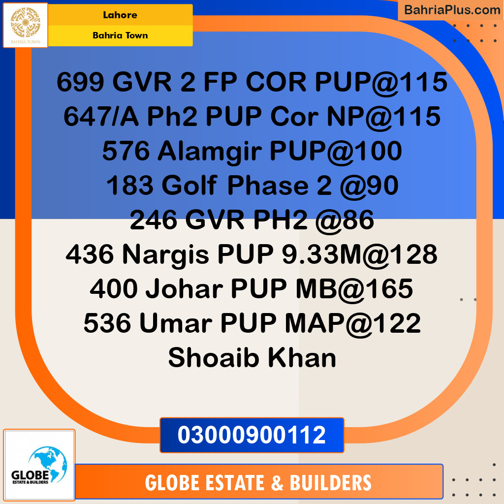 8 Marla Residential Plot for Sale in Bahria Town, Lahore - (BP-318293)