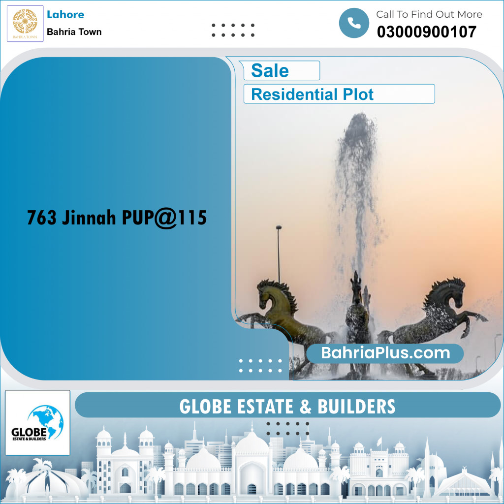 Residential Plot for Sale in Bahria Town, Lahore - (BP-318393)