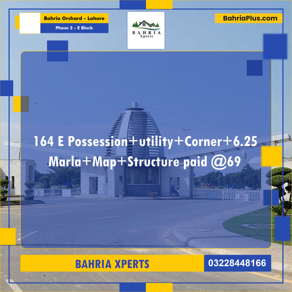 6.5 Marla Residential Plot for Sale in Phase 2 - E Block -  Bahria Orchard, Lahore - (BP-318656)