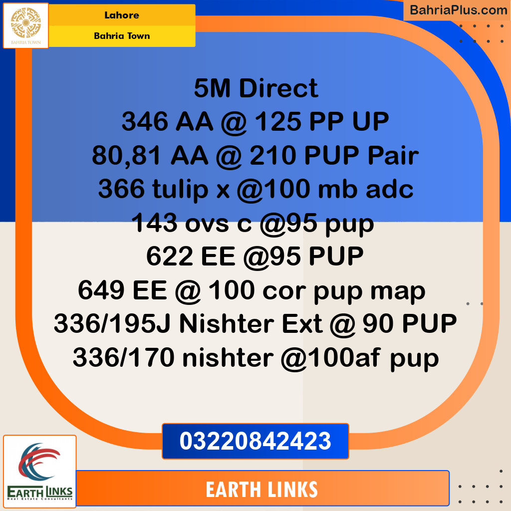 Residential Plot for Sale in Bahria Town, Lahore - (BP-318787)