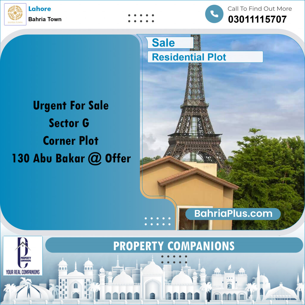 Residential Plot for Sale in Bahria Town, Lahore - (BP-318810)