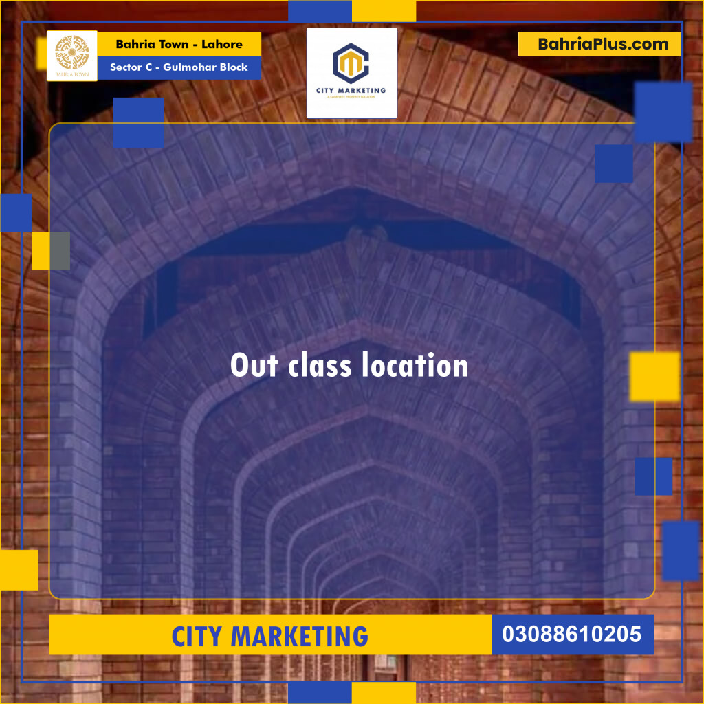 1 Kanal Residential Plot for Sale in Sector C - Gulmohar Block -  Bahria Town, Lahore - (BP-318834)