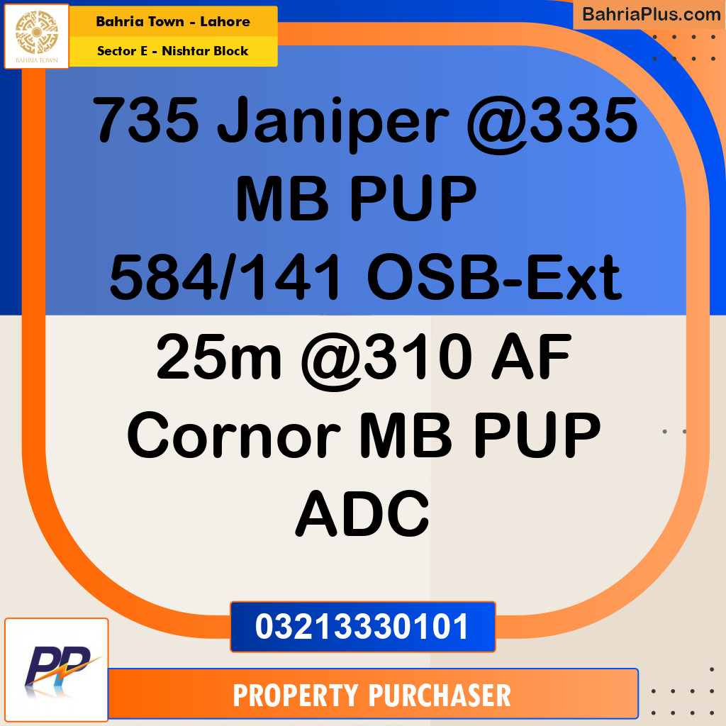 1 Kanal Residential Plot for Sale in Sector E - Nishtar Block -  Bahria Town, Lahore - (BP-319170)