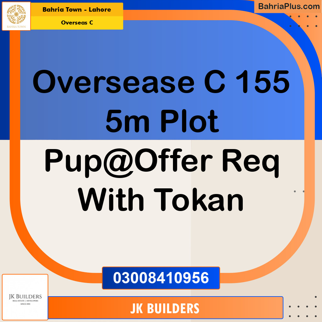 5 Marla Residential Plot for Sale in Overseas C -  Bahria Town, Lahore - (BP-319381)