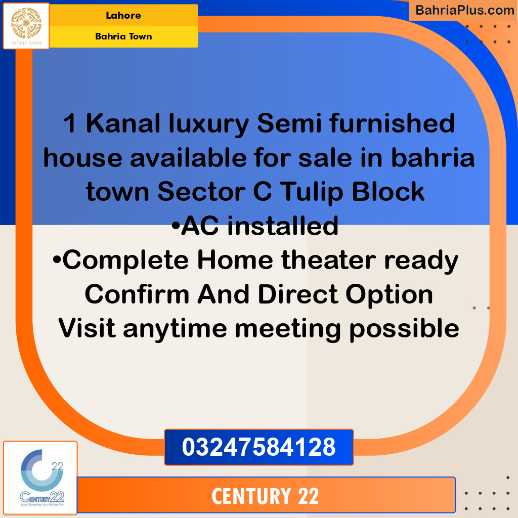 1 Kanal Residential House for Sale in Bahria Town, Lahore - (BP-319414)
