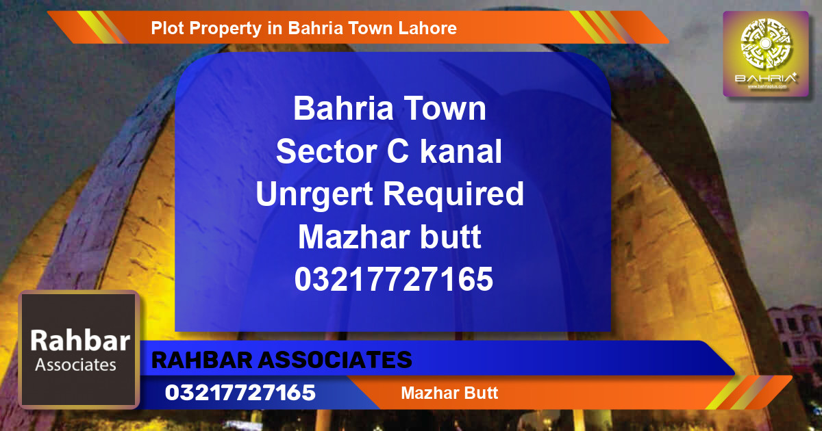 Residential Plot for Sale in Bahria Town, Lahore - (BP-31956)