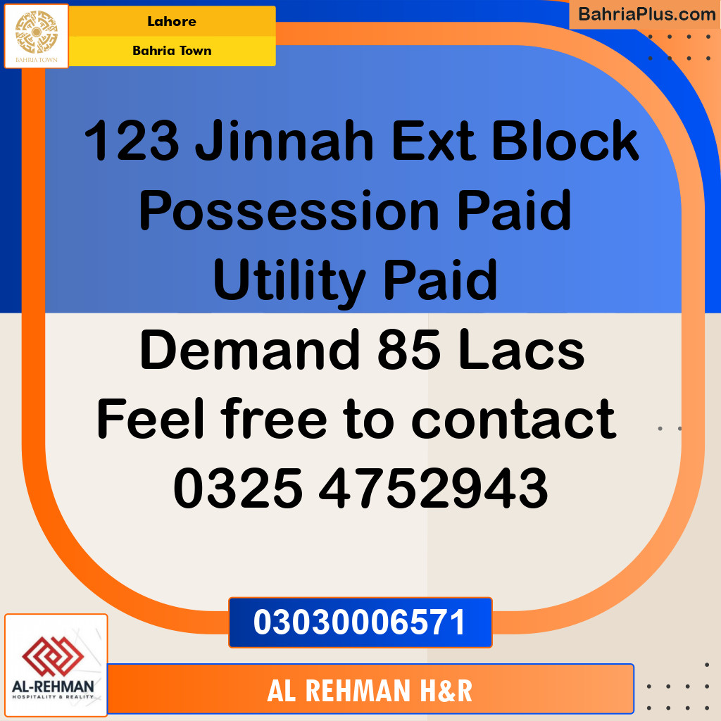 5 Marla Residential Plot for Sale in Bahria Town, Lahore - (BP-320257)
