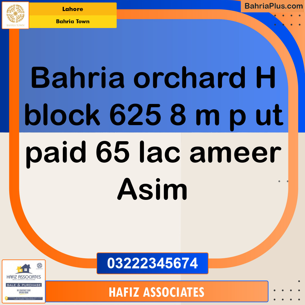 Residential Plot for Sale in Bahria Town, Lahore - (BP-320259)
