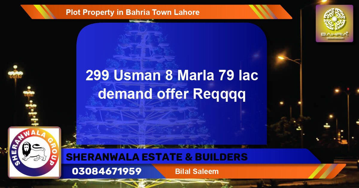 Residential Plot for Sale in Bahria Town, Lahore - (BP-32506)