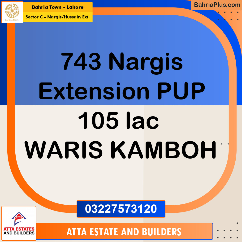 10 Marla Residential Plot for Sale in Sector C - Nargis/Hussain Ext. -  Bahria Town, Lahore - (BP-328034)