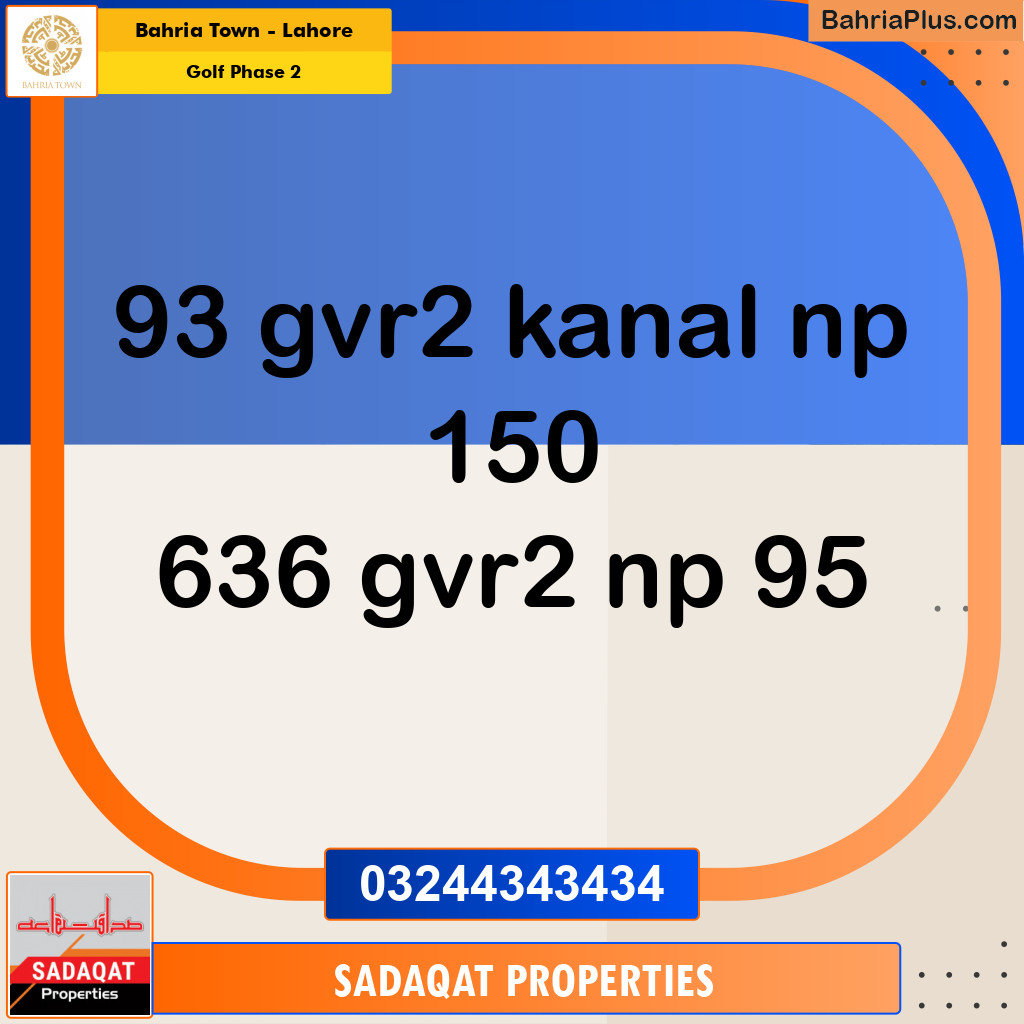 10 Marla Residential Plot for Sale in Golf Phase 2 -  Bahria Town, Lahore - (BP-328054)
