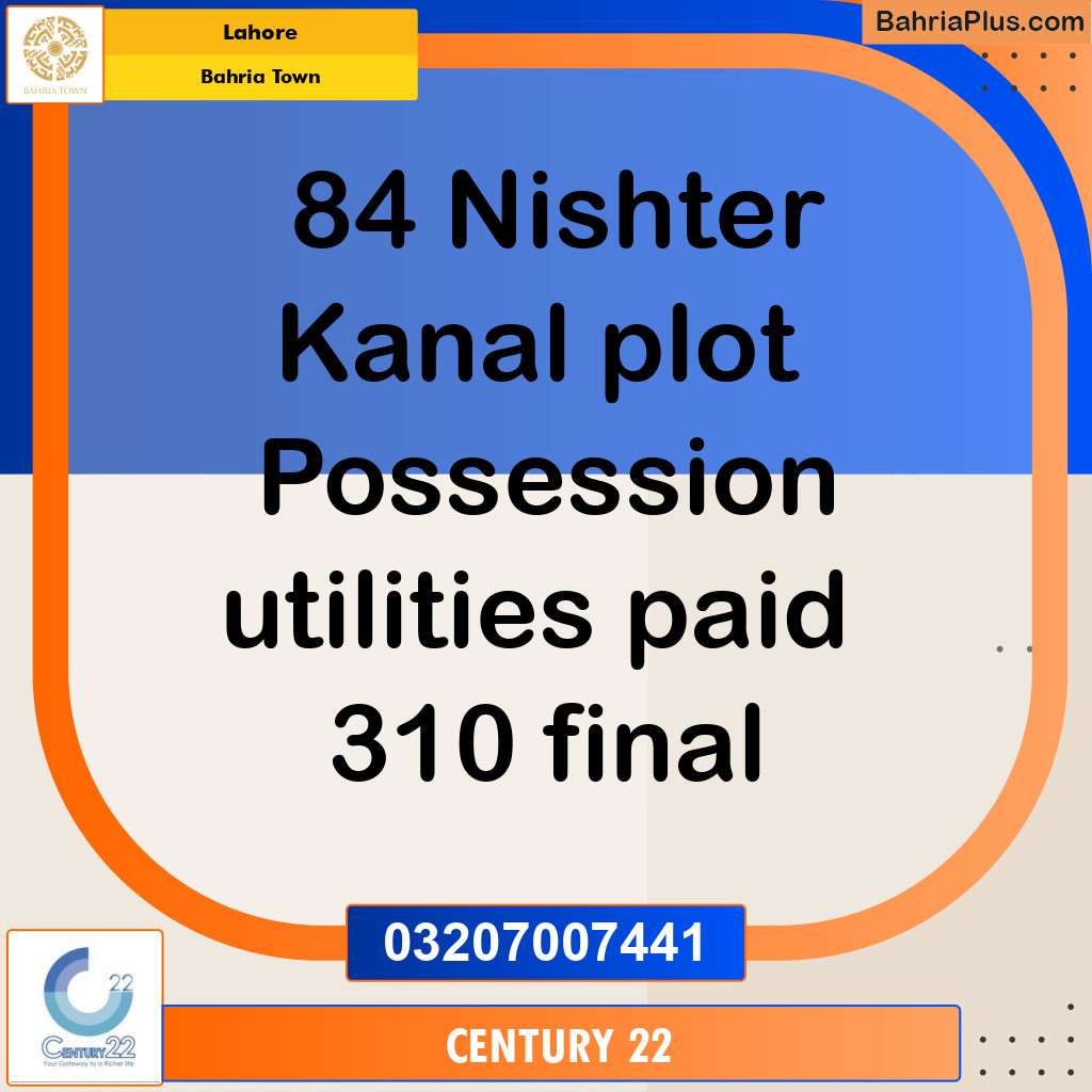 1 Kanal Residential Plot for Sale in Bahria Town, Lahore - (BP-328259)