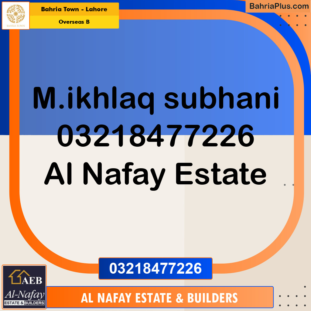 10 Marla Residential Plot for Sale in Overseas B -  Bahria Town, Lahore - (BP-328668)