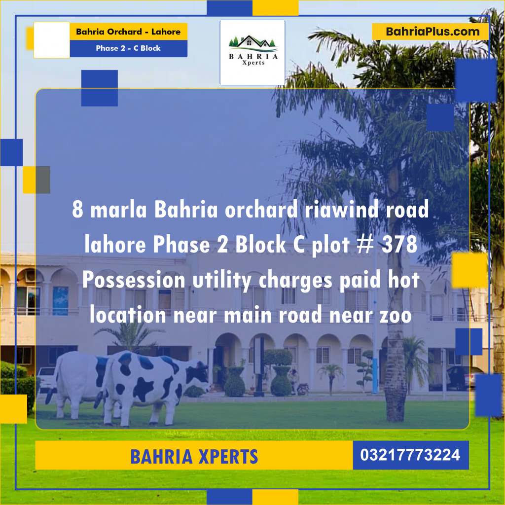 8 Marla Residential Plot for Sale in Phase 2 - C Block -  Bahria Orchard, Lahore - (BP-328802)