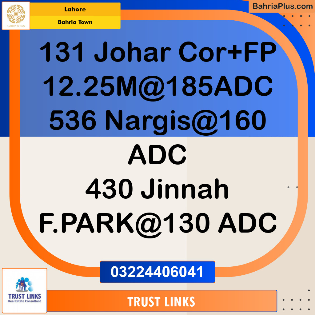 Residential Plot for Sale in Bahria Town, Lahore - (BP-328975)