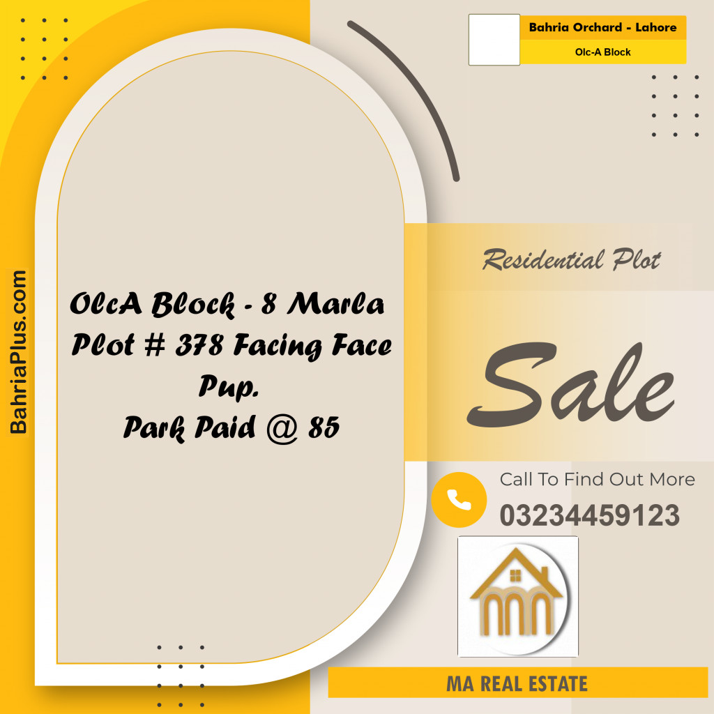 8 Marla Residential Plot for Sale in OLC-A Block -  Bahria Orchard, Lahore - (BP-329045)