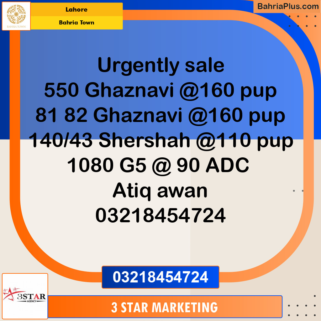 Residential Plot for Sale in Bahria Town, Lahore - (BP-329325)